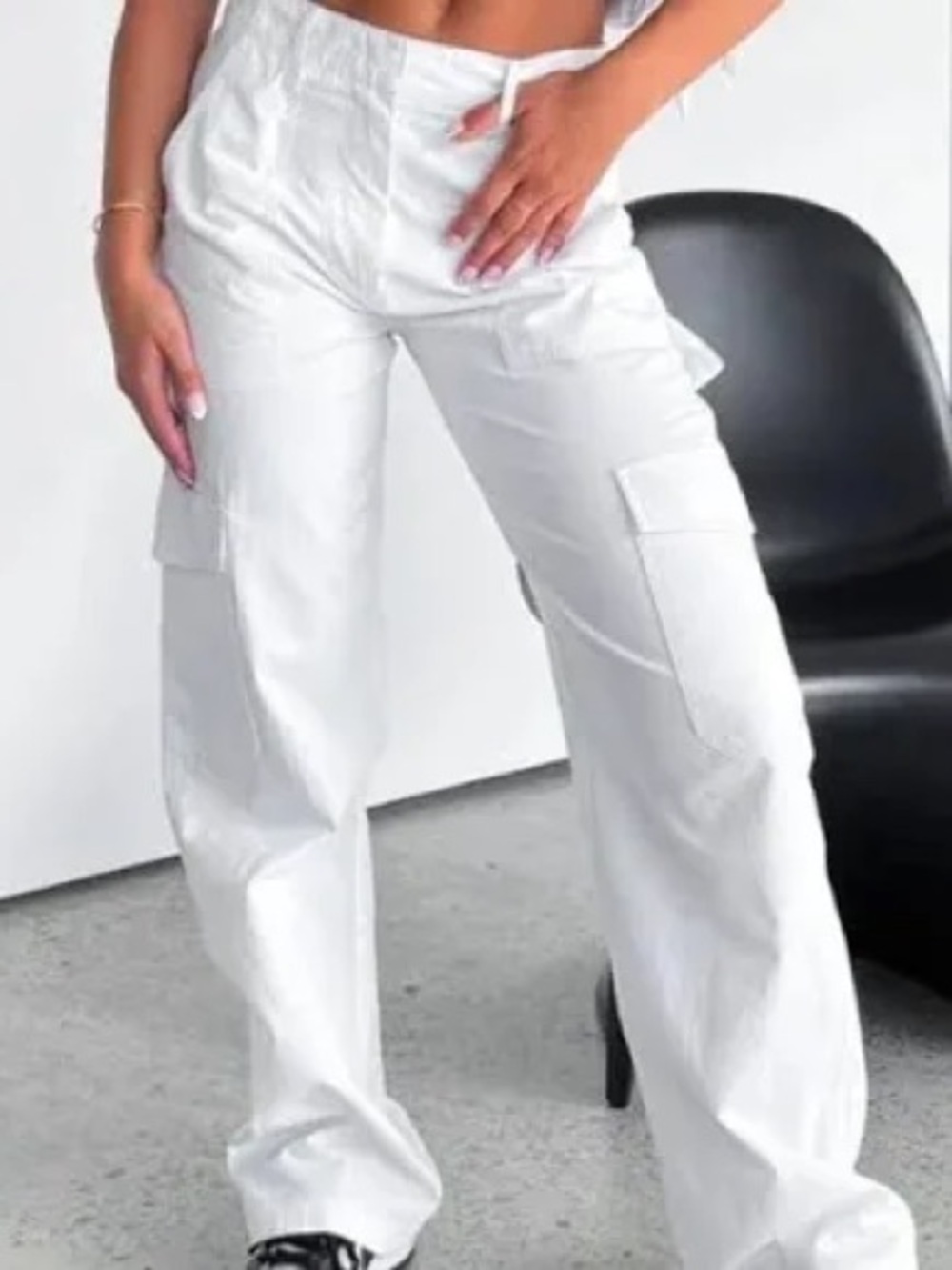 Women’s White Fox White Cargo Pants